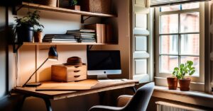 Biurko pod oknem z kaloryferem: wady i zalety tej aranżacji